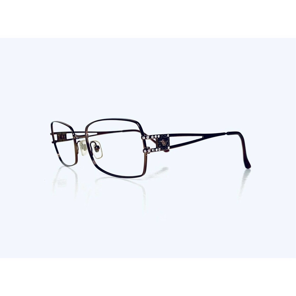 Versace Copper Metal Rectangular Glasses - image 1